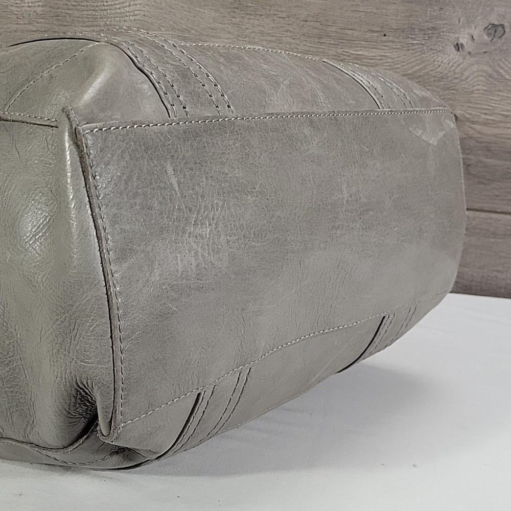 Frye Gray Leather Tote Bag - Picture 6 of 13